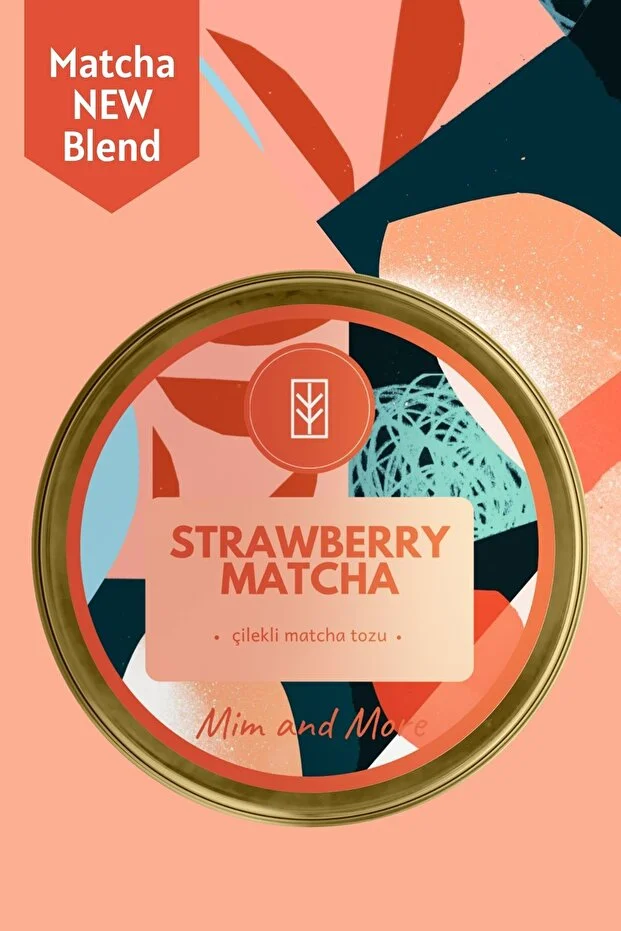 Strawberry Matcha - Çilek Aromalı Matcha, 25 gr